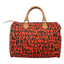 LOUIS VUITTON Monogram Graffiti Speedy 30 Hand Bag Orange M93705 Auth BD1094AM-2