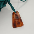 CHANEL Shoulder Bag Leather Turquoise Blue CC Auth BD1096AM-18