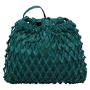 CHANEL Shoulder Bag Leather Turquoise Blue CC Auth BD1096AM-2