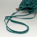 CHANEL Shoulder Bag Leather Turquoise Blue CC Auth BD1096AM-7