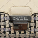 CHANEL Chain Shoulder Bag Tweed Blue CC Auth BD1099V-10