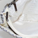 CHANEL Chain Shoulder Bag Tweed Blue CC Auth BD1099V-19