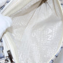 CHANEL Chain Shoulder Bag Tweed Blue CC Auth BD1099V-22