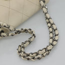 CHANEL Chain Shoulder Bag Tweed Blue CC Auth BD1099V-7