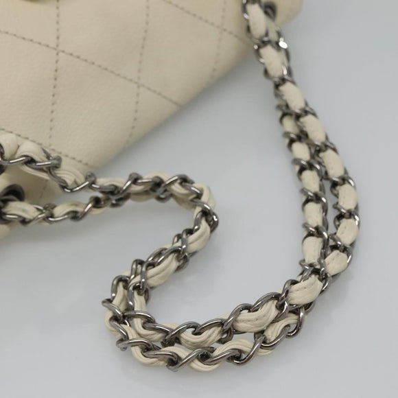 CHANEL Chain Shoulder Bag Tweed Blue CC Auth BD1099V