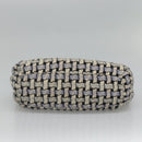 CHANEL Chain Shoulder Bag Tweed Blue CC Auth BD1099V-5