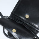 Salvatore Ferragamo Hand Bag Leather 2way Black Gold Auth BD1103-10