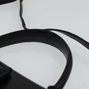 Salvatore Ferragamo Hand Bag Leather 2way Black Gold Auth BD1103-14