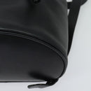Salvatore Ferragamo Gancini Backpack Leather Black Silver Auth BD1104-14