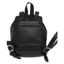 Salvatore Ferragamo Gancini Backpack Leather Black Silver Auth BD1104-2