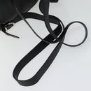 Salvatore Ferragamo Gancini Backpack Leather Black Silver Auth BD1104-7