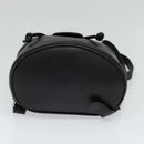 Salvatore Ferragamo Gancini Backpack Leather Black Silver Auth BD1104-5