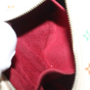 LOUIS VUITTON Monogram Multicolor Trousse Wapity Pouch White M58033 Auth BD1125-18