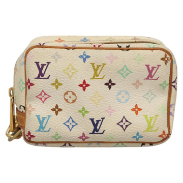 LOUIS VUITTON Monogram Multicolor Trousse Wapity Pouch White M58033 Auth BD1125 - 0