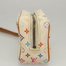 LOUIS VUITTON Monogram Multicolor Trousse Wapity Pouch White M58033 Auth BD1125-4