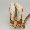 LOUIS VUITTON Monogram Multicolor Trousse Wapity Pouch White M58033 Auth BD1125-5