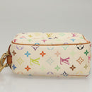 LOUIS VUITTON Monogram Multicolor Trousse Wapity Pouch White M58033 Auth BD1125-7