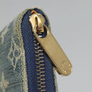 LOUIS VUITTON Monogram Denim Mini Zippy Wallet Wallet Blue M95342 LV Auth BD1131-8