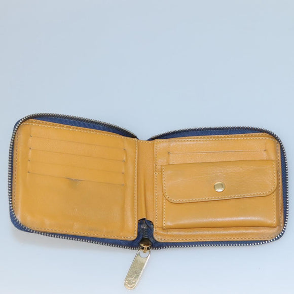 LOUIS VUITTON Monogram Denim Mini Zippy Wallet Wallet Blue M95342 LV Auth BD1131