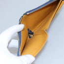 LOUIS VUITTON Monogram Denim Mini Zippy Wallet Wallet Blue M95342 LV Auth BD1131-11