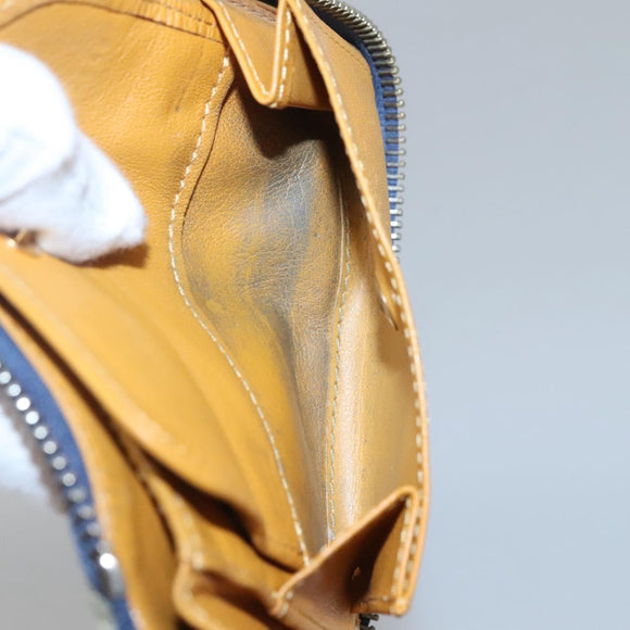 LOUIS VUITTON Monogram Denim Mini Zippy Wallet Wallet Blue M95342 LV Auth BD1131