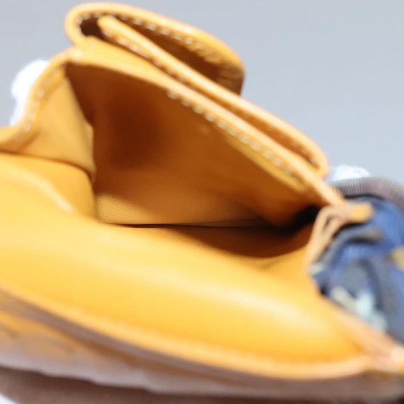 LOUIS VUITTON Monogram Denim Mini Zippy Wallet Wallet Blue M95342 LV Auth BD1131