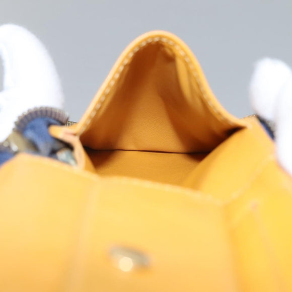 LOUIS VUITTON Monogram Denim Mini Zippy Wallet Wallet Blue M95342 LV Auth BD1131