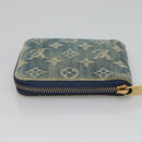 LOUIS VUITTON Monogram Denim Mini Zippy Wallet Wallet Blue M95342 LV Auth BD1131-5