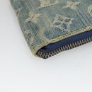 LOUIS VUITTON Monogram Denim Mini Zippy Wallet Wallet Blue M95342 LV Auth BD1131-14