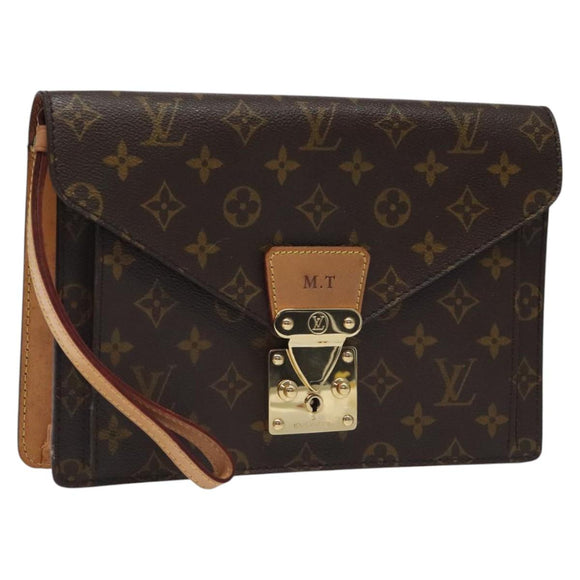 LOUIS VUITTON Monogram Serie Dragonne Hand Bag SPO LV Auth BD1141