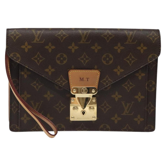 LOUIS VUITTON Monogram Serie Dragonne Hand Bag SPO LV Auth BD1141