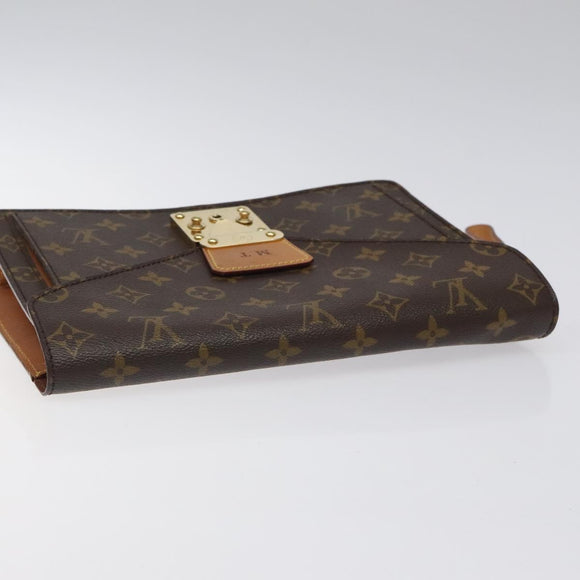 LOUIS VUITTON Monogram Serie Dragonne Hand Bag SPO LV Auth BD1141