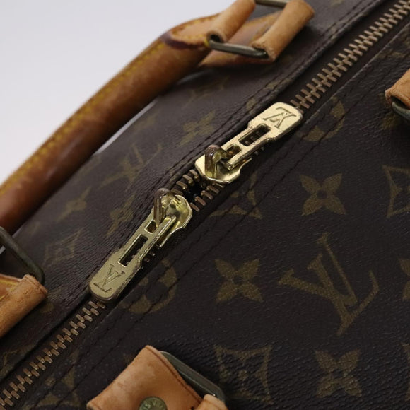 LOUIS VUITTON Monogram Keepall 55 Boston Bag M41424 LV Auth BD1144