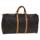 LOUIS VUITTON Monogram Keepall 55 Boston Bag M41424 LV Auth BD1144-1