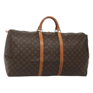 LOUIS VUITTON Monogram Keepall 60 Boston Bag M41422 LV Auth BD1146