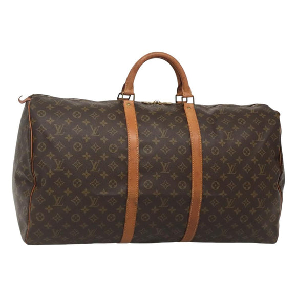 LOUIS VUITTON Monogram Keepall 60 Boston Bag M41422 LV Auth BD1146