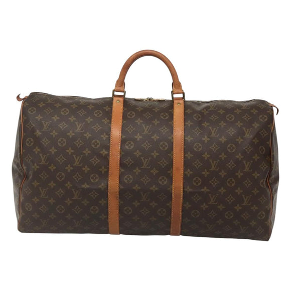 LOUIS VUITTON Monogram Keepall 60 Boston Bag M41422 LV Auth BD1146