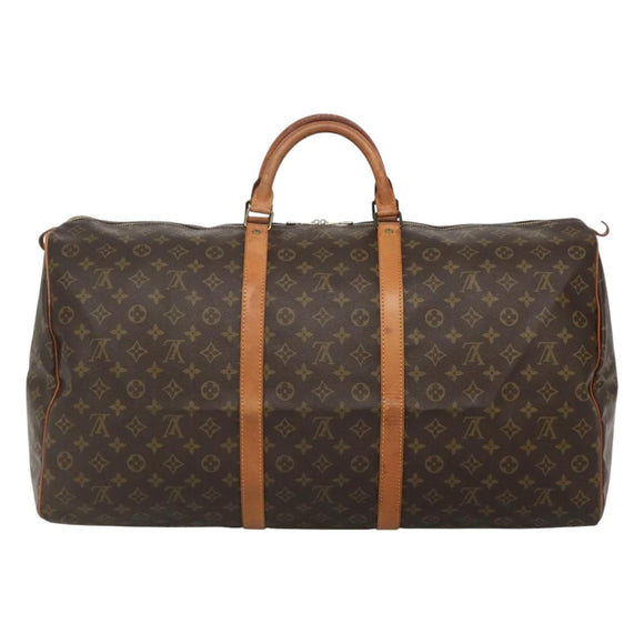 LOUIS VUITTON Monogram Keepall 60 Boston Bag M41422 LV Auth BD1146