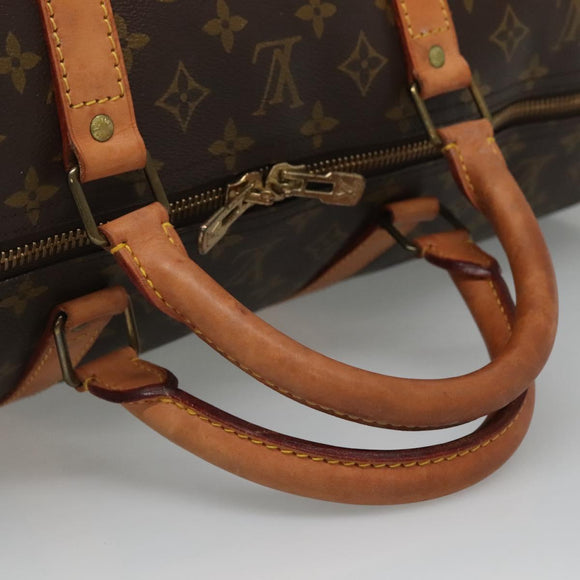 LOUIS VUITTON Monogram Keepall 60 Boston Bag M41422 LV Auth BD1146