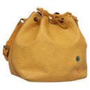 LOUIS VUITTON Epi Petit Noe Shoulder Bag Yellow M44109 LV Auth BD1152-1