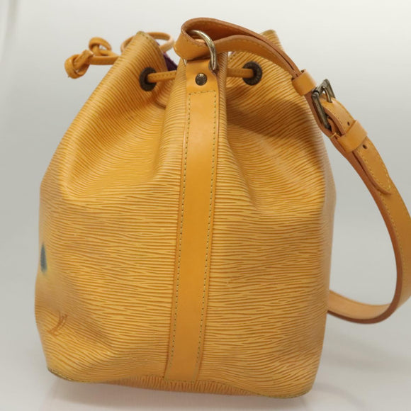 LOUIS VUITTON Epi Petit Noe Shoulder Bag Yellow M44109 LV Auth BD1152