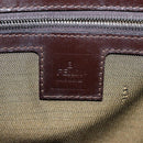 FENDI Zucca Canvas Mamma Baguette Tote Bag Black Brown Silver Auth BD1155-19