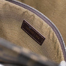 FENDI Zucca Canvas Mamma Baguette Tote Bag Black Brown Silver Auth BD1155-12