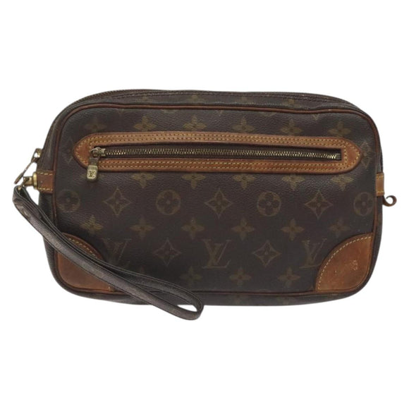 LOUIS VUITTON Monogram Marly Dragonne GM Clutch Bag M51825 LV Auth BD1166