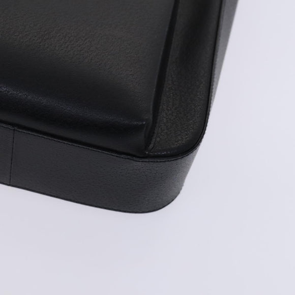 GUCCI Hand Bag Leather 2way Black Auth BD1169