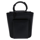 GUCCI Hand Bag Leather 2way Black Auth BD1169-13