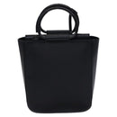 GUCCI Hand Bag Leather 2way Black Auth BD1169-2