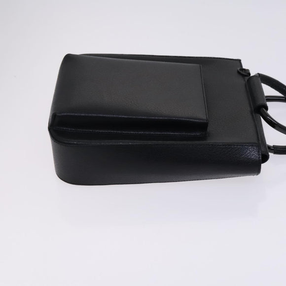 GUCCI Hand Bag Leather 2way Black Auth BD1169