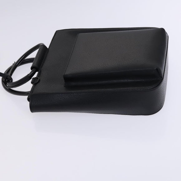 GUCCI Hand Bag Leather 2way Black Auth BD1169