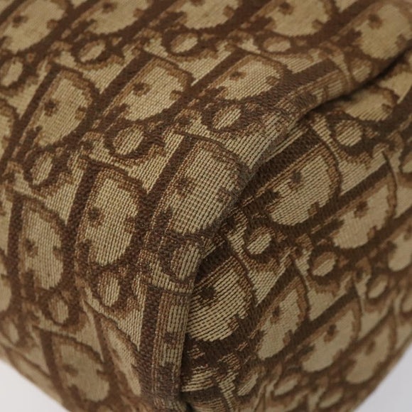 Christian Dior Trotter Canvas Shoulder Bag Brown Auth BD117